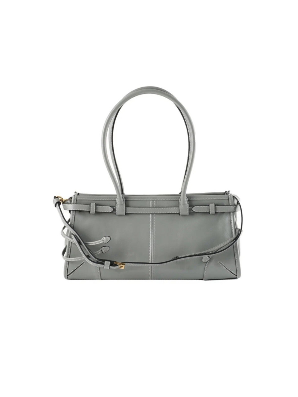 Кожаная сумка среднего размера Prada